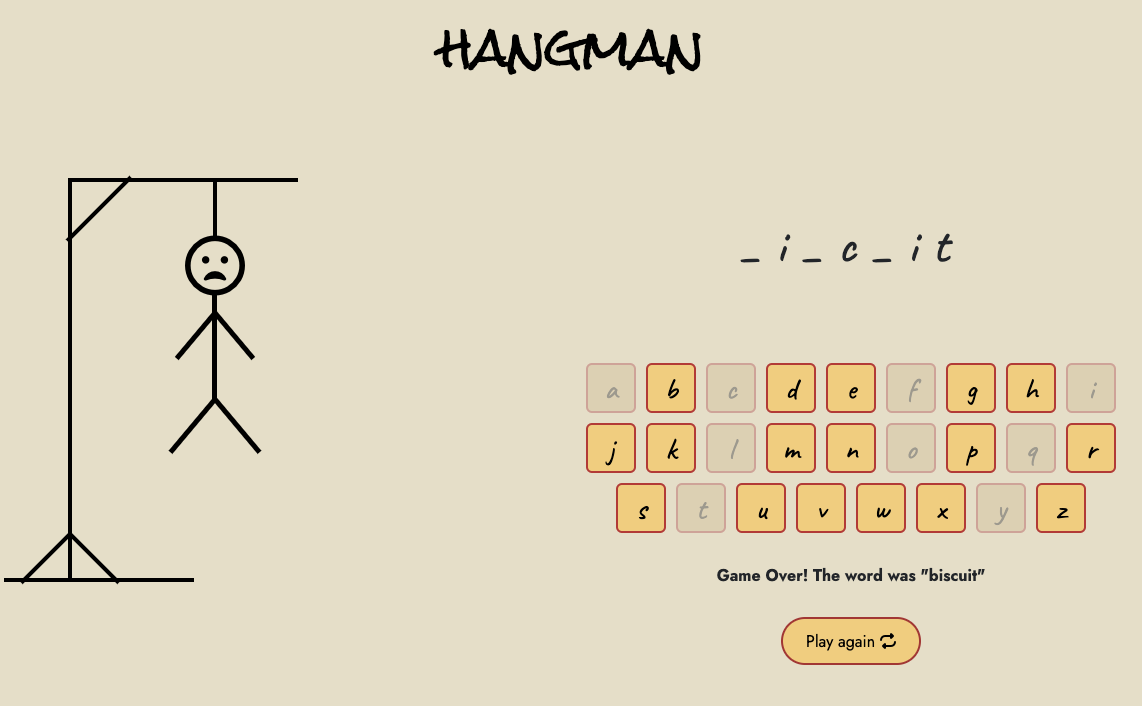 Picture of Hangman Game